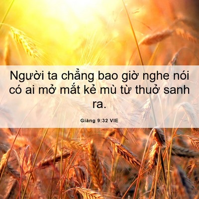 Picture 06 - Giăng 9:32 VIE - Người ta chẳng bao giờ nghe nói có ai - Bible Verse Picture
