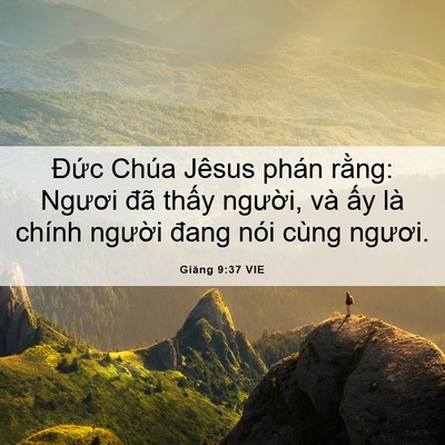 Picture 06 - Giăng 9:37 VIE - Đức Chúa Jêsus phán rằng: Ngươi đã - Bible Verse Picture