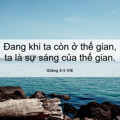 Picture 06 - Giăng 9:5 VIE - Đang khi ta còn ở thế gian, ta là sự - Bible Verse Picture
