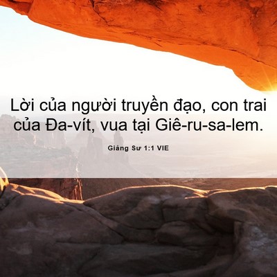 Picture 06 - Giảng Sư 1:1 VIE - Lời của người truyền đạo, con trai - Bible Verse Picture
