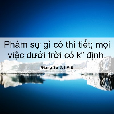 Picture 06 - Giảng Sư 3:1 VIE - Phàm sự gì có thì tiết; mọi việc - Bible Verse Picture