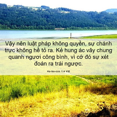 Picture 06 - Ha-ba-cúc 1:4 VIE - Vậy nên luật pháp không quyền, sự - Bible Verse Picture