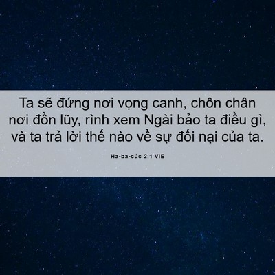 Picture 06 - Ha-ba-cúc 2:1 VIE - Ta sẽ đứng nơi vọng canh, chôn chân - Bible Verse Picture