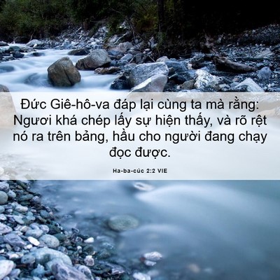 Picture 06 - Ha-ba-cúc 2:2 VIE - Đức Giê-hô-va đáp lại cùng ta mà - Bible Verse Picture