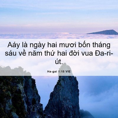Picture 06 - Ha-gai 1:15 VIE - Aáy là ngày hai mươi bốn tháng sáu về - Bible Verse Picture