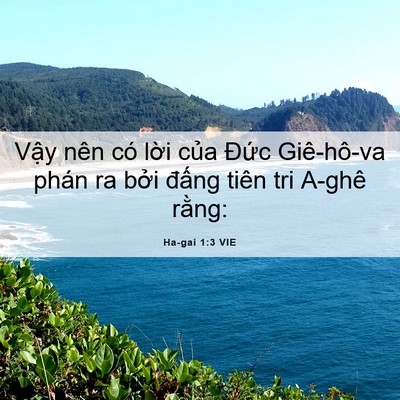 Picture 06 - Ha-gai 1:3 VIE - Vậy nên có lời của Đức Giê-hô-va - Bible Verse Picture
