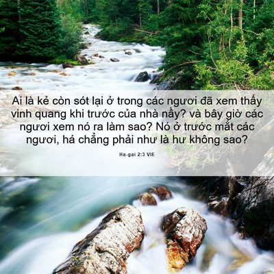 Picture 06 - Ha-gai 2:3 VIE - Ai là kẻ còn sót lại ở trong các - Bible Verse Picture