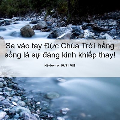 Picture 06 - Hê-bơ-rơ 10:31 VIE - Sa vào tay Đức Chúa Trời hằng sống là - Bible Verse Picture