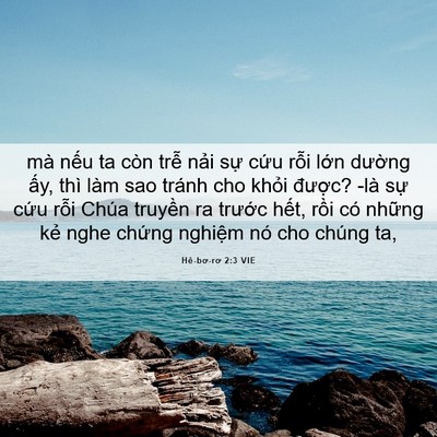 Picture 06 - Hê-bơ-rơ 2:3 VIE - mà nếu ta còn trễ nải sự cứu rỗi - Bible Verse Picture