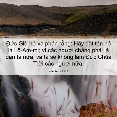 Picture 06 - Hô-sê-a 1:9 VIE - Đức Giê-hô-va phán rằng: Hãy đặt tên - Bible Verse Picture