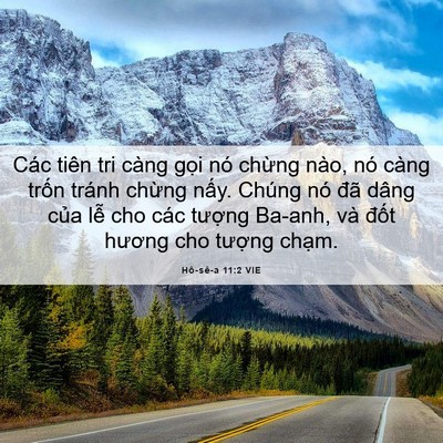 Picture 06 - Hô-sê-a 11:2 VIE - Các tiên tri càng gọi nó chừng nào, nó - Bible Verse Picture