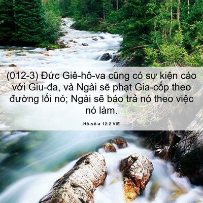 Picture 06 - Hô-sê-a 12:2 VIE - (012-3) Đức Giê-hô-va cũng có sự kiện - Bible Verse Picture