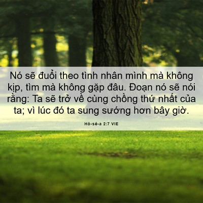 Picture 06 - Hô-sê-a 2:7 VIE - Nó sẽ đuổi theo tình nhân mình mà - Bible Verse Picture