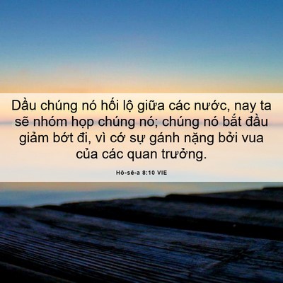 Picture 06 - Hô-sê-a 8:10 VIE - Dầu chúng nó hối lộ giữa các nước, - Bible Verse Picture
