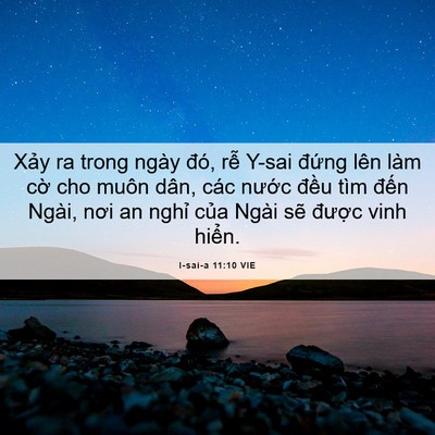 Picture 06 - I-sai-a 11:10 VIE - Xảy ra trong ngày đó, rễ Y-sai đứng - Bible Verse Picture