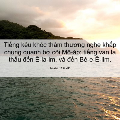 Picture 06 - I-sai-a 15:8 VIE - Tiếng kêu khóc thảm thương nghe khắp - Bible Verse Picture