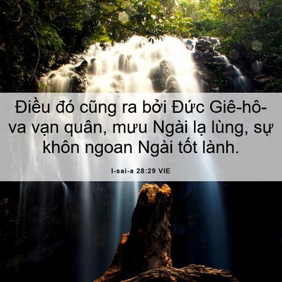 Picture 06 - I-sai-a 28:29 VIE - Điều đó cũng ra bởi Đức Giê-hô-va - Bible Verse Picture