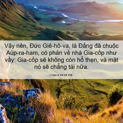 Picture 06 - I-sai-a 29:22 VIE - Vậy nên, Đức Giê-hô-va, là Đấng đã - Bible Verse Picture