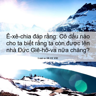 Picture 06 - I-sai-a 38:22 VIE - Ê-xê-chia đáp rằng: Có dấu nào cho ta - Bible Verse Picture