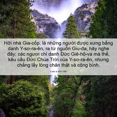 Picture 06 - I-sai-a 48:1 VIE - Hỡi nhà Gia-cốp, là những người - Bible Verse Picture