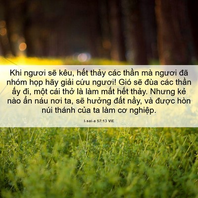 Picture 06 - I-sai-a 57:13 VIE - Khi ngươi sẽ kêu, hết thảy các thần - Bible Verse Picture