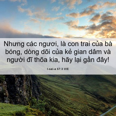 Picture 06 - I-sai-a 57:3 VIE - Nhưng các ngươi, là con trai của bà - Bible Verse Picture