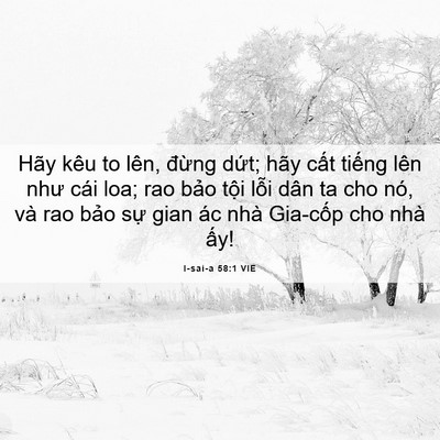 Picture 06 - I-sai-a 58:1 VIE - Hãy kêu to lên, đừng dứt; hãy cất - Bible Verse Picture