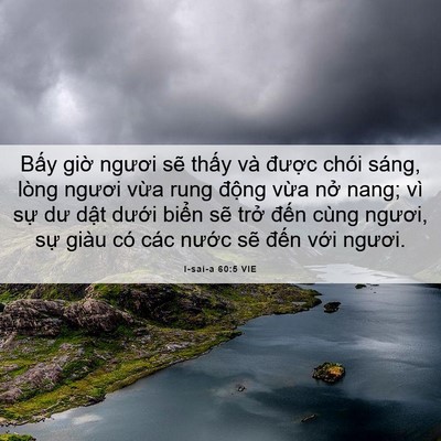 Picture 06 - I-sai-a 60:5 VIE - Bấy giờ ngươi sẽ thấy và được - Bible Verse Picture