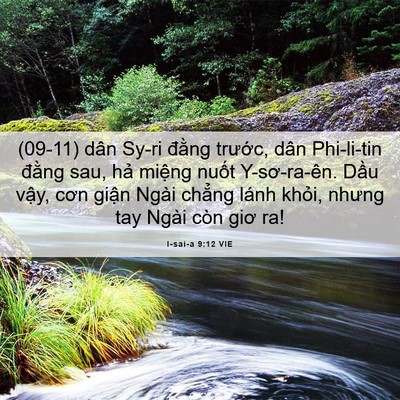 Picture 06 - I-sai-a 9:12 VIE - (09-11) dân Sy-ri đằng trước, dân - Bible Verse Picture