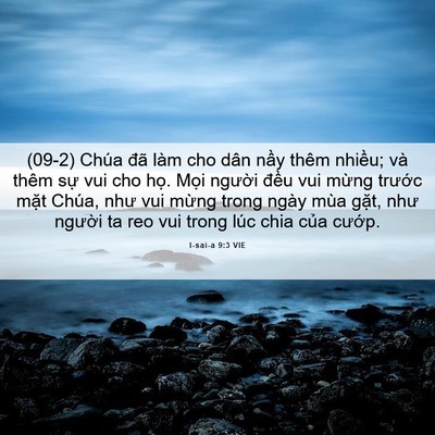 Picture 06 - I-sai-a 9:3 VIE - (09-2) Chúa đã làm cho dân nầy thêm - Bible Verse Picture