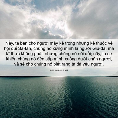 Picture 06 - Khải Huyền 3:9 VIE - Nầy, ta ban cho ngươi mấy kẻ trong - Bible Verse Picture