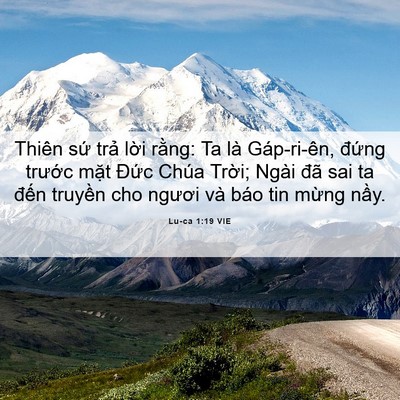 Picture 06 - Lu-ca 1:19 VIE - Thiên sứ trả lời rằng: Ta là - Bible Verse Picture