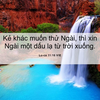 Picture 06 - Lu-ca 11:16 VIE - Kẻ khác muốn thử Ngài, thì xin Ngài - Bible Verse Picture