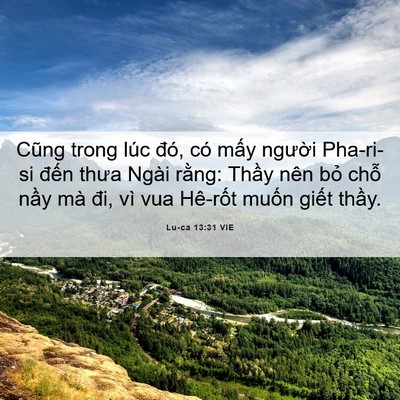 Picture 06 - Lu-ca 13:31 VIE - Cũng trong lúc đó, có mấy người - Bible Verse Picture