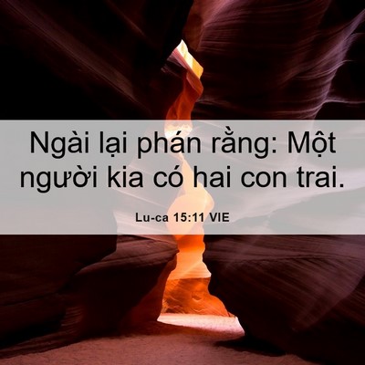 Picture 06 - Lu-ca 15:11 VIE - Ngài lại phán rằng: Một người kia có - Bible Verse Picture