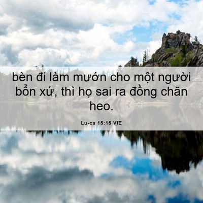 Picture 06 - Lu-ca 15:15 VIE - bèn đi làm mướn cho một người bổn - Bible Verse Picture
