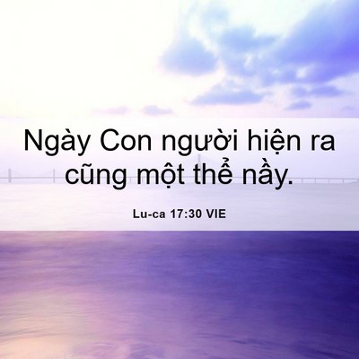 Picture 06 - Lu-ca 17:30 VIE - Ngày Con người hiện ra cũng một thể - Bible Verse Picture