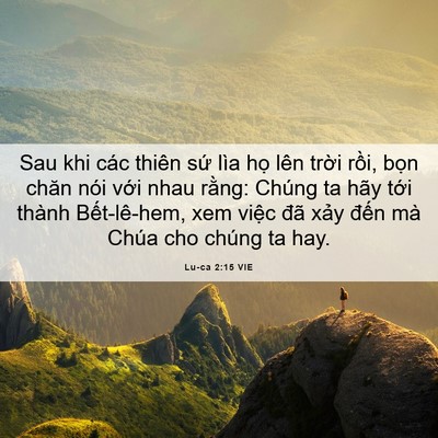 Picture 06 - Lu-ca 2:15 VIE - Sau khi các thiên sứ lìa họ lên trời - Bible Verse Picture