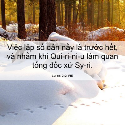 Picture 06 - Lu-ca 2:2 VIE - Việc lập sổ dân nầy là trước hết, - Bible Verse Picture