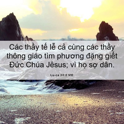 Picture 06 - Lu-ca 22:2 VIE - Các thầy tế lễ cả cùng các thầy - Bible Verse Picture
