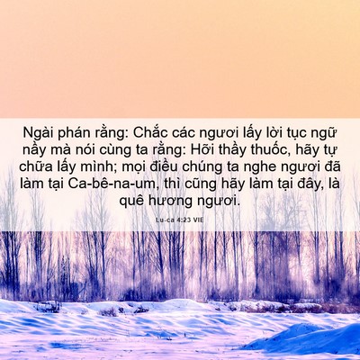 Picture 06 - Lu-ca 4:23 VIE - Ngài phán rằng: Chắc các ngươi lấy - Bible Verse Picture