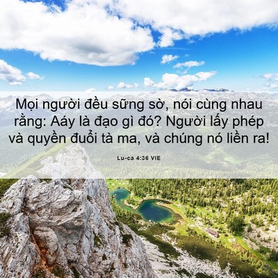 Picture 06 - Lu-ca 4:36 VIE - Mọi người đều sững sờ, nói cùng - Bible Verse Picture