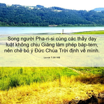 Picture 06 - Lu-ca 7:30 VIE - Song người Pha-ri-si cùng các thầy dạy - Bible Verse Picture