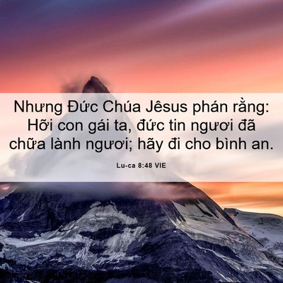 Picture 06 - Lu-ca 8:48 VIE - Nhưng Đức Chúa Jêsus phán rằng: Hỡi - Bible Verse Picture