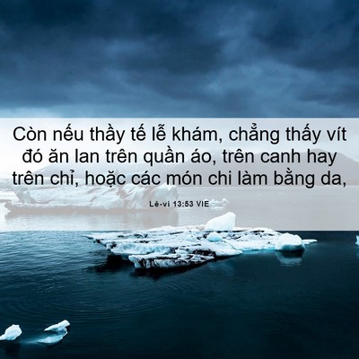 Picture 06 - Lê-vi 13:53 VIE - Còn nếu thầy tế lễ khám, chẳng thấy - Bible Verse Picture