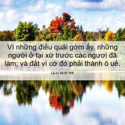 Picture 06 - Lê-vi 18:27 VIE - Vì những điều quái gớm ấy, những - Bible Verse Picture
