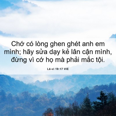 Picture 06 - Lê-vi 19:17 VIE - Chớ có lòng ghen ghét anh em mình; hãy - Bible Verse Picture