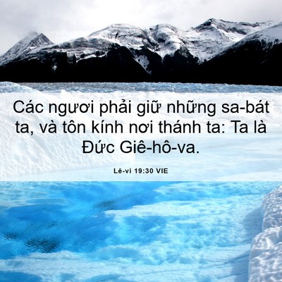 Picture 06 - Lê-vi 19:30 VIE - Các ngươi phải giữ những sa-bát ta, và - Bible Verse Picture