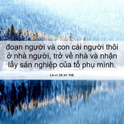 Picture 06 - Lê-vi 25:41 VIE - đoạn người và con cái người thôi ở - Bible Verse Picture