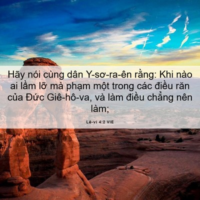 Picture 06 - Lê-vi 4:2 VIE - Hãy nói cùng dân Y-sơ-ra-ên rằng: Khi - Bible Verse Picture